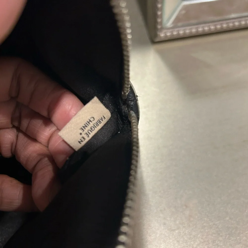 Coach Black & White Plaid Satchel with Burgundy Grid